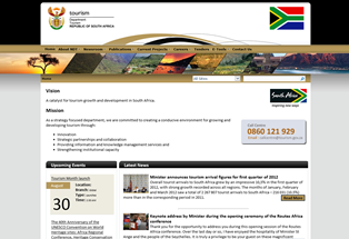 The National Department of Tourism launches its new website