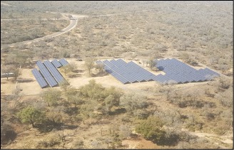 Solar PV installation at Skukuza Rest Camp. Credit: SANParks