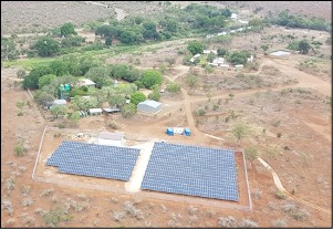 Above Picture: Tshokwane solar PV plant (Photo: SANParks)