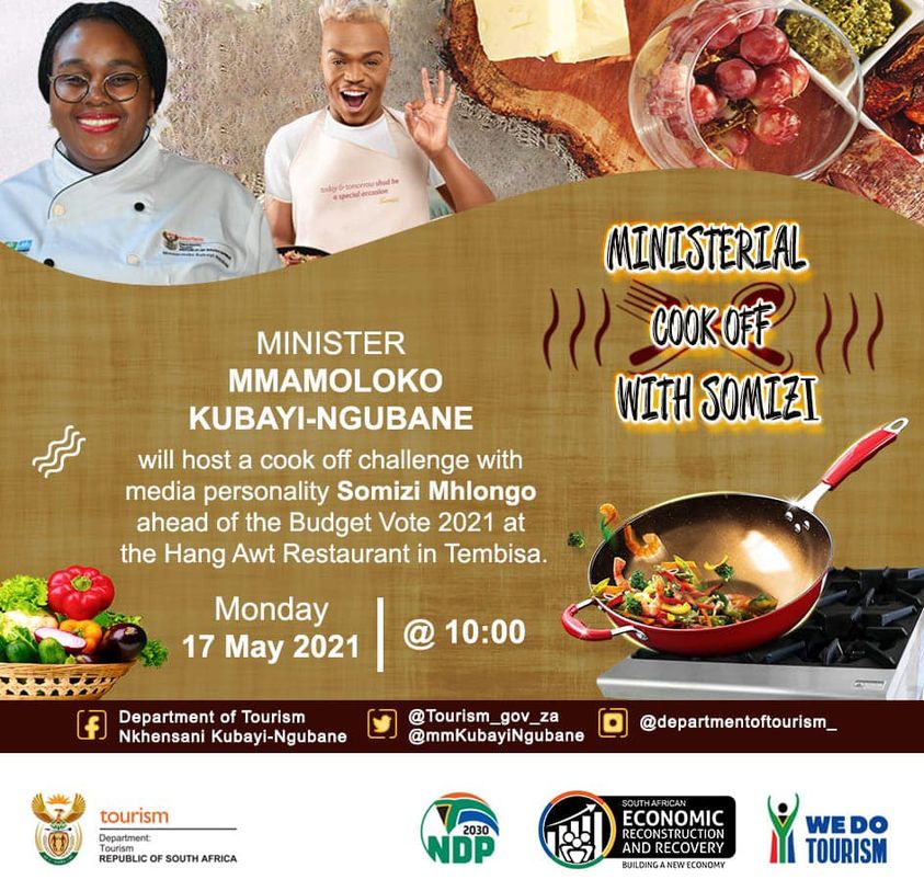 Minister Mmamoloko Kubayi-Ngubane host culinary showcase ahead of Tourism Budget Vote 2021