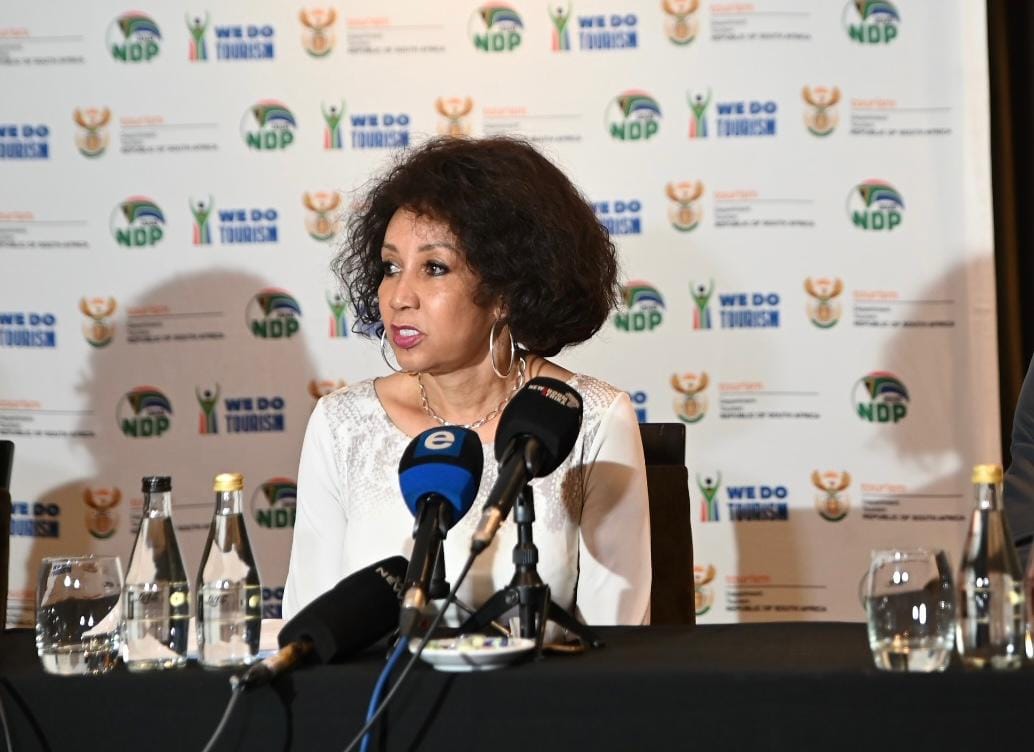 Minister Lindiwe Sisulu briefed the media following the tragic death of a German tourist earlier this week
