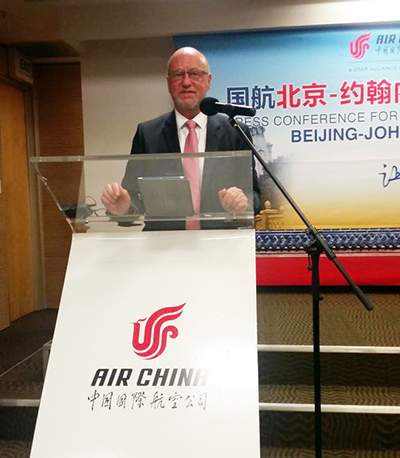 Air China direct flight to SA welcomed