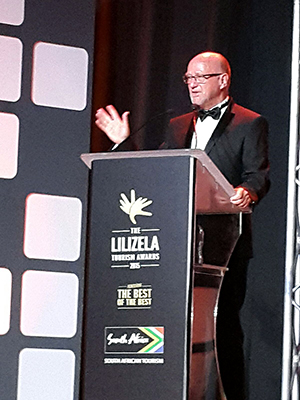 Minister Derek Hanekom at the 3rd Lilizela Tourism Awards