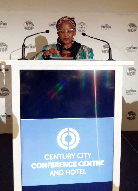 Deputy Minister of Tourism, Tokozile Xasa at the launch of EZASE-KASI Business Fridays