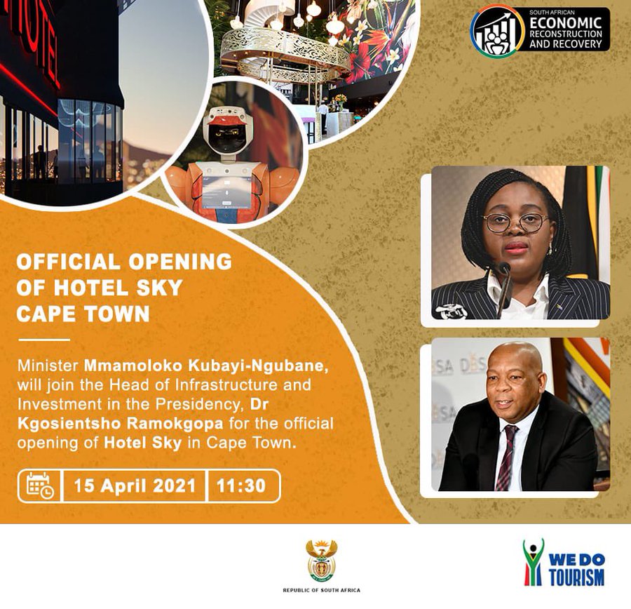 Remarks by the Minister of Tourism, Mmamoloko Kubayi-Ngubane, at the launch of Hotel Sky, Cape Town