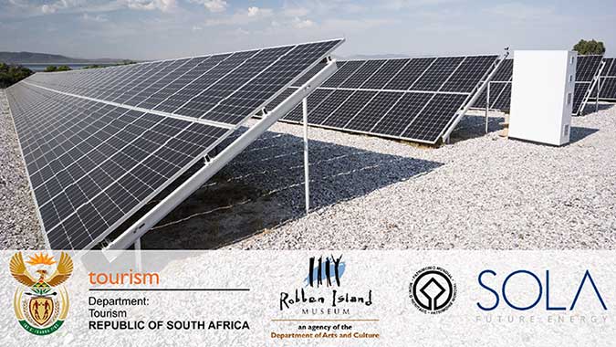 Minister of Tourism, Ms Tokozile Xasa launches the Solar Power Mini-grid at Robben Island, on 19 October 2017