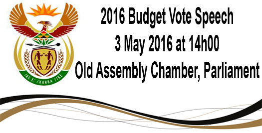 The Department of Tourism 2016 Budget Vote Speech